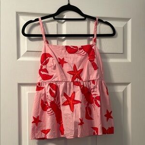 J Crew Pink Lobster Tank